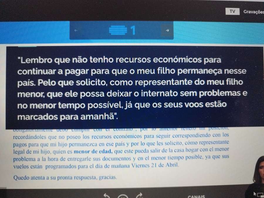 Carta enviada por um pai à academia