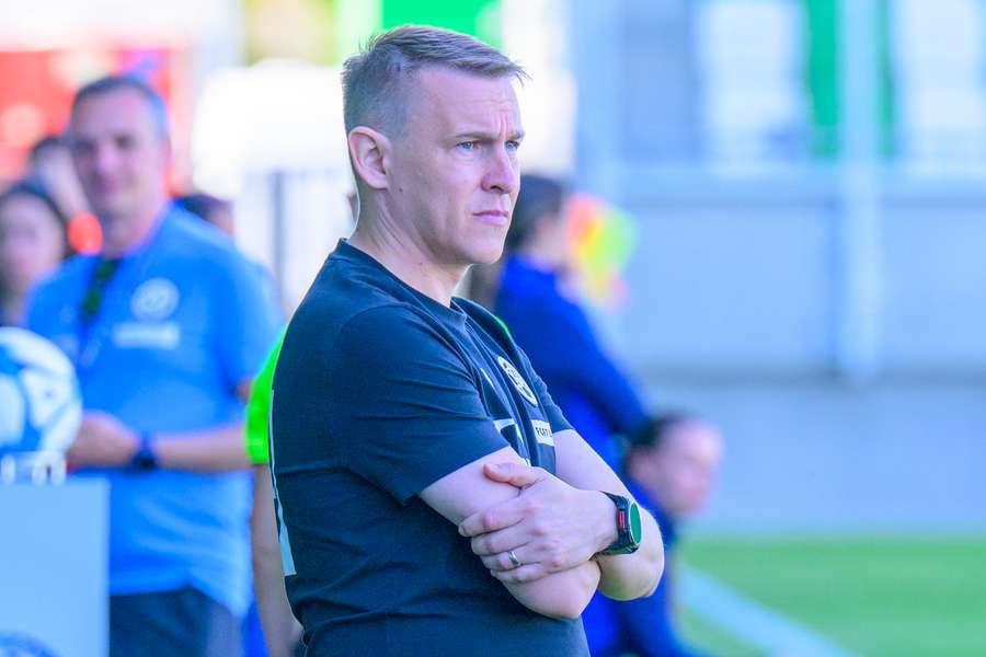 Tréner slovenských reprezentantiek Peter Kopúň. Tréner slovenských reprezentantiek Peter Kopúň.