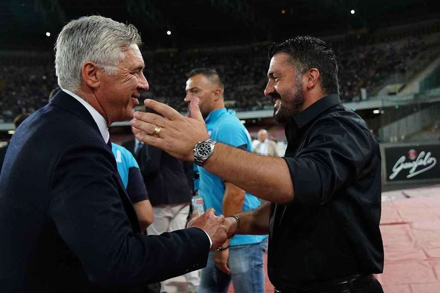 Conflito entre Ancelotti e Gattuso exposto pela filha do selecionador do Brasil Conflito entre Ancelotti e Gattuso exposto pela filha do selecionador do Brasil