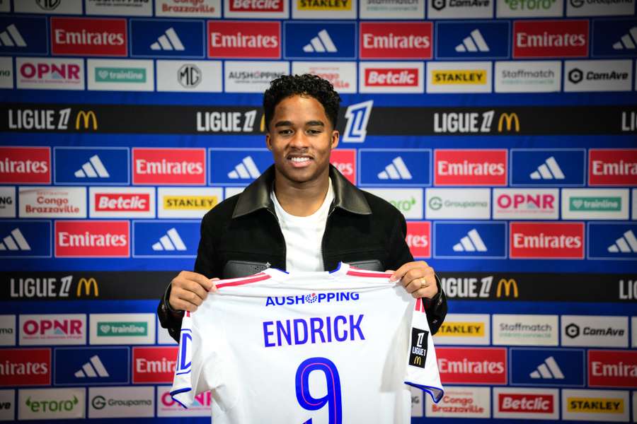 Endrick, presentado con el Lyon Endrick, presentado con el Lyon