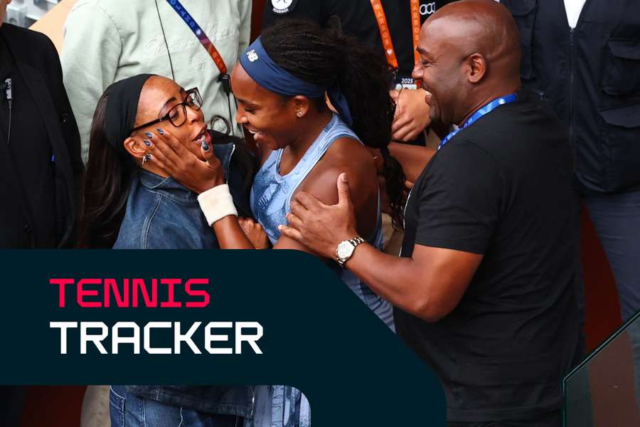 Gauff celebrates French Open title with her parents