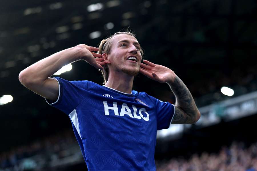 Jack Clarke celebrates scoring the winning goal against Sunderland