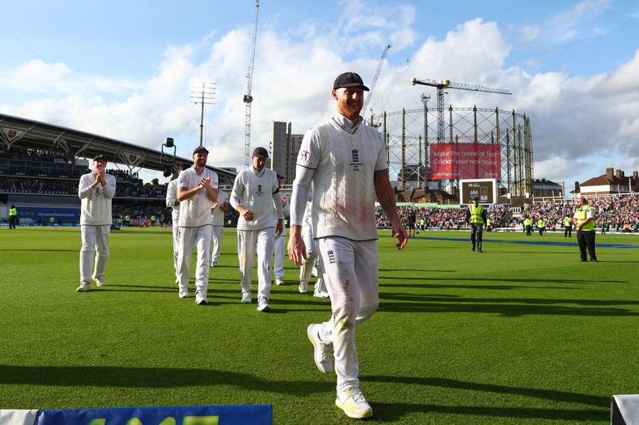 Stokes walks off with his team