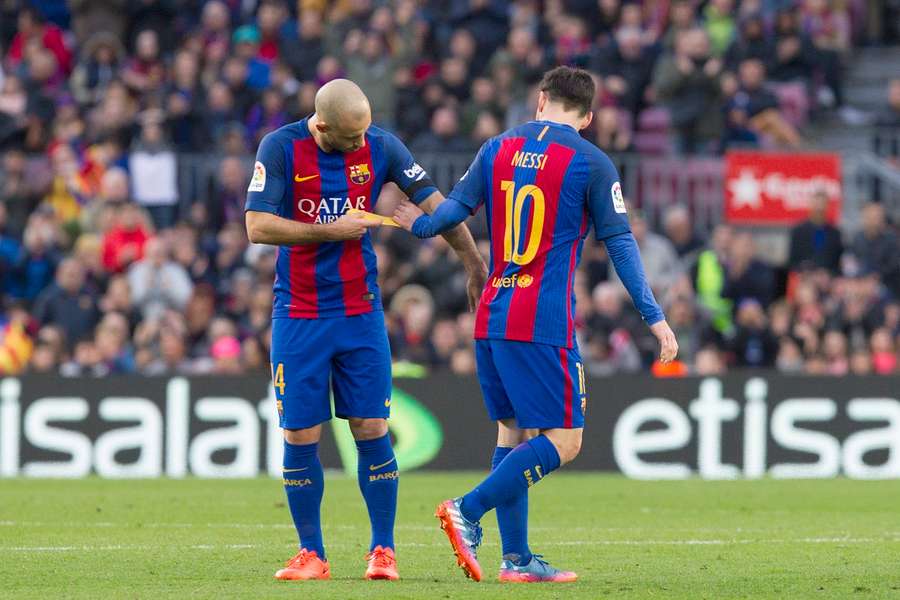 Mascherano și Messi la Barcelona Mascherano și Messi la Barcelona