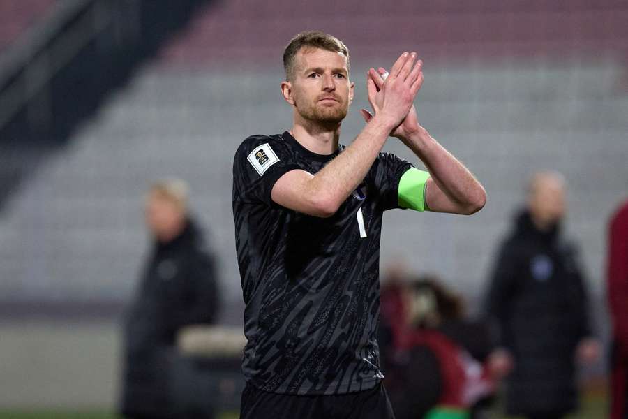Finnlands Kapitän Lukas Hradecky Finnlands Kapitän Lukas Hradecky
