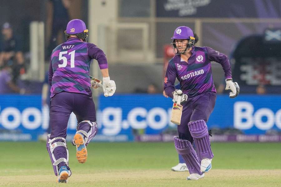 Mark Watt (L) and Calum Macleod (R) at last year's T20 World Cup