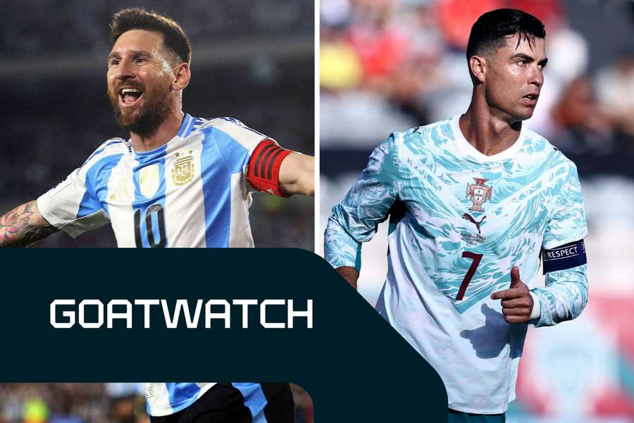 GOATwatch: Der wöchentliche Vergleich zwischen Cristiano Ronaldo und Lionel Messi GOATwatch: Der wöchentliche Vergleich zwischen Cristiano Ronaldo und Lionel Messi