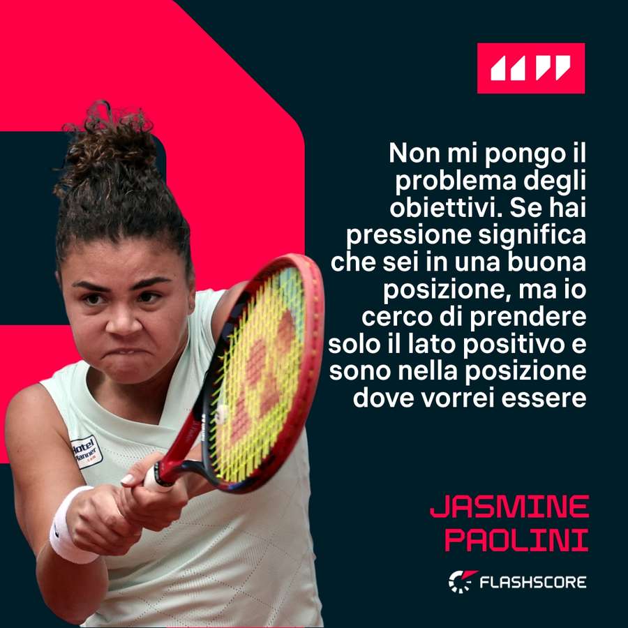 Le parole di Jasmine Paolini