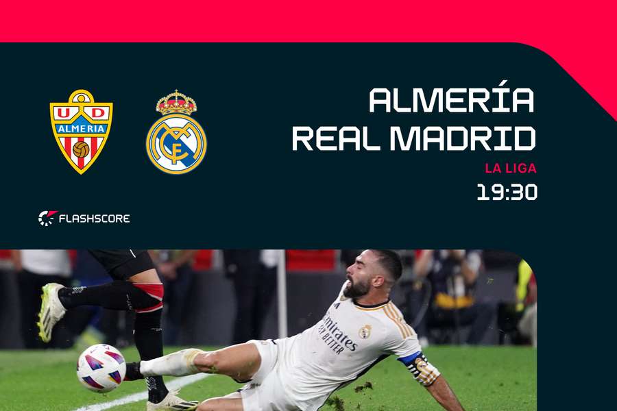 El Almería recibe al Real Madrid