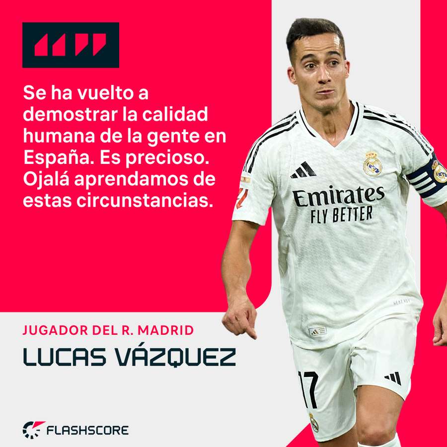 Las palabras de Lucas Vázquez.