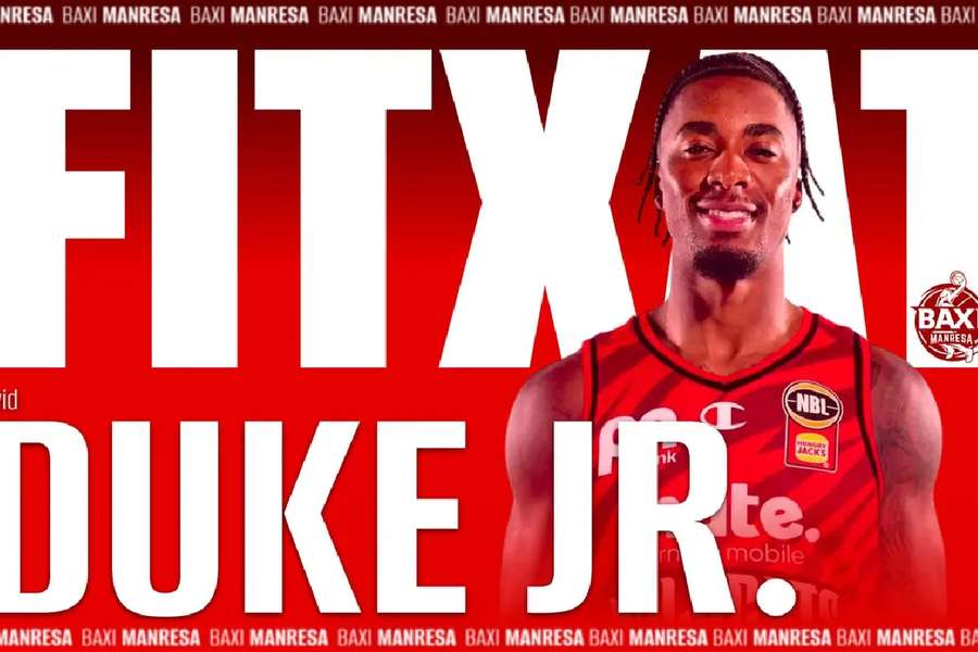 David Duke Jr, nuevo jugador del Manresa David Duke Jr, nuevo jugador del Manresa