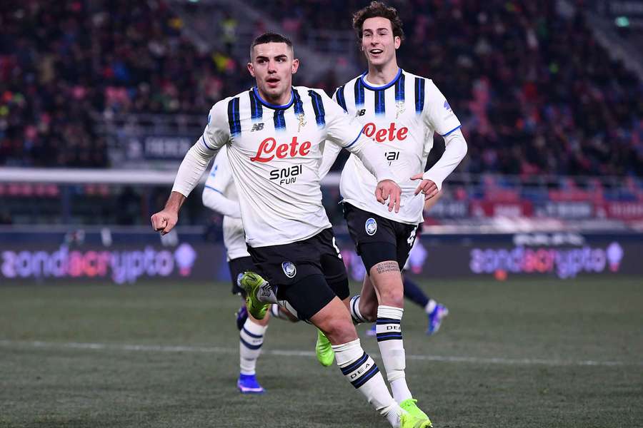 L'esultanza di Krstović