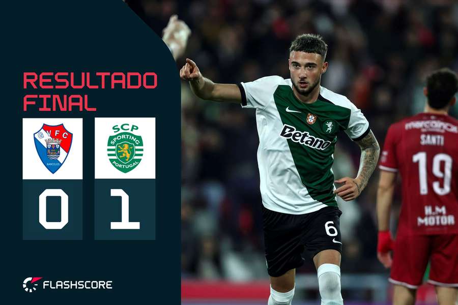 Sporting venceu pela margem mínima em Barcelos e vai defrontar o Rio Ave nas meias-finais
