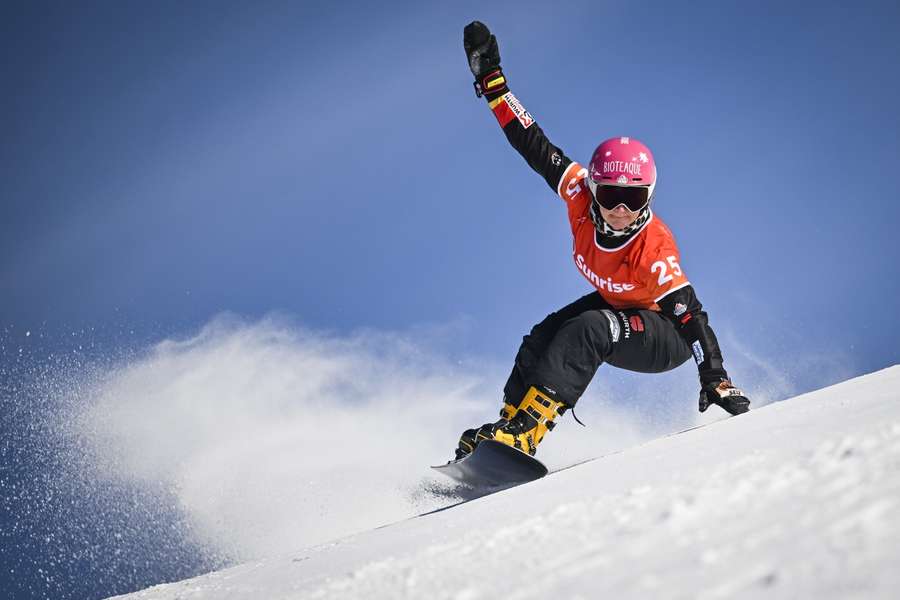 Sie kann nicht immer gewinnen: Snowboard-Ass Ramona Hofmeister.