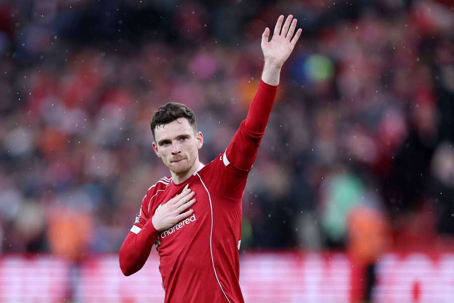 Andy Robertson după meciul Liverpool - Fulham 2-0 Andy Robertson după meciul Liverpool - Fulham 2-0