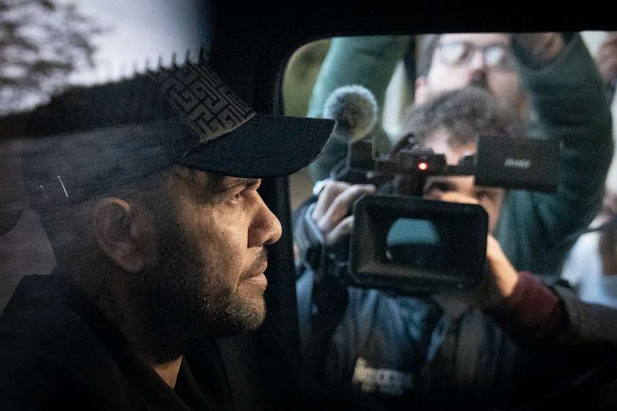 Dani Alves nach der Verhandlung.