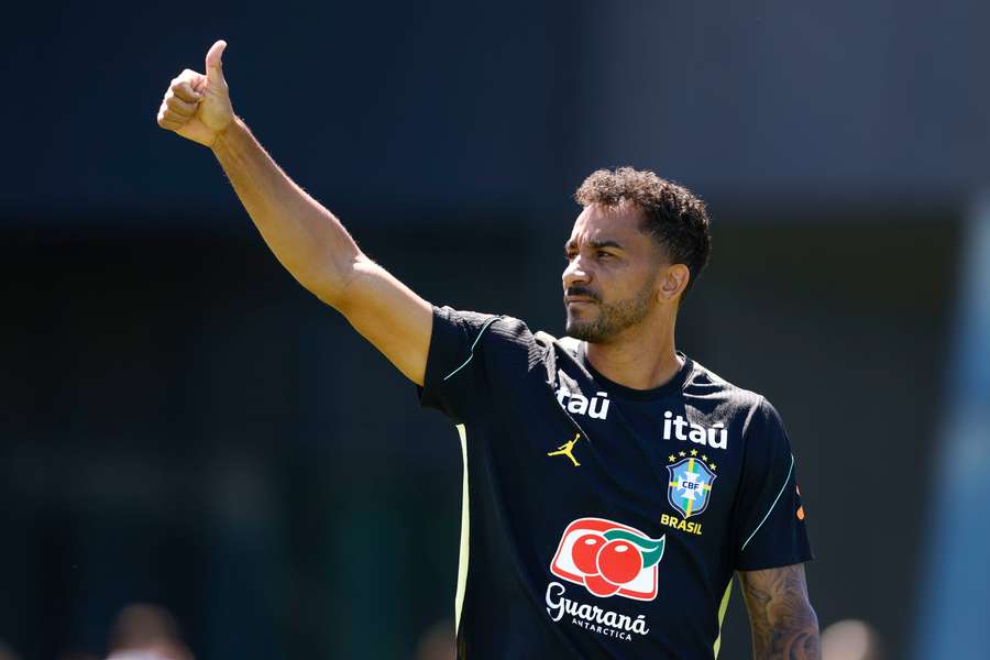 Danilo em treino da Seleção Brasileira Danilo em treino da Seleção Brasileira