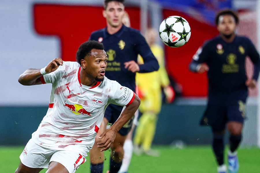 Loïs Openda contra a Juve na Liga dos Campeões