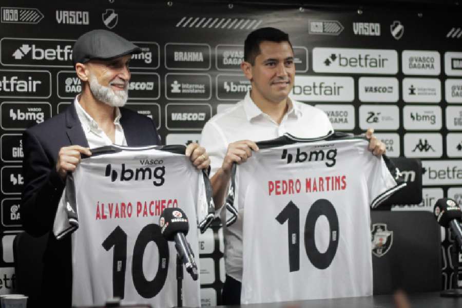 Álvaro Pacheco e Pedro Martins foram demitidos do Vasco no mesmo dia