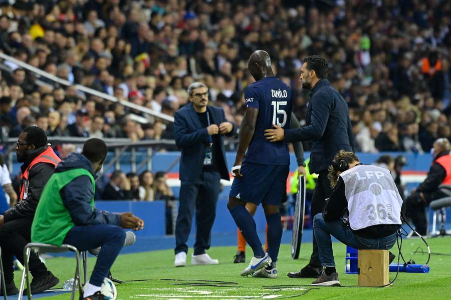 Danilo Pereira est sorti sur blessure face à l'OM.