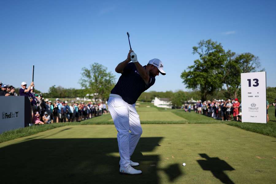 Lowry in action at the Truist Championship