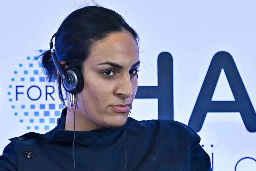Imane Khelif, en un evento. Imane Khelif, en un evento.