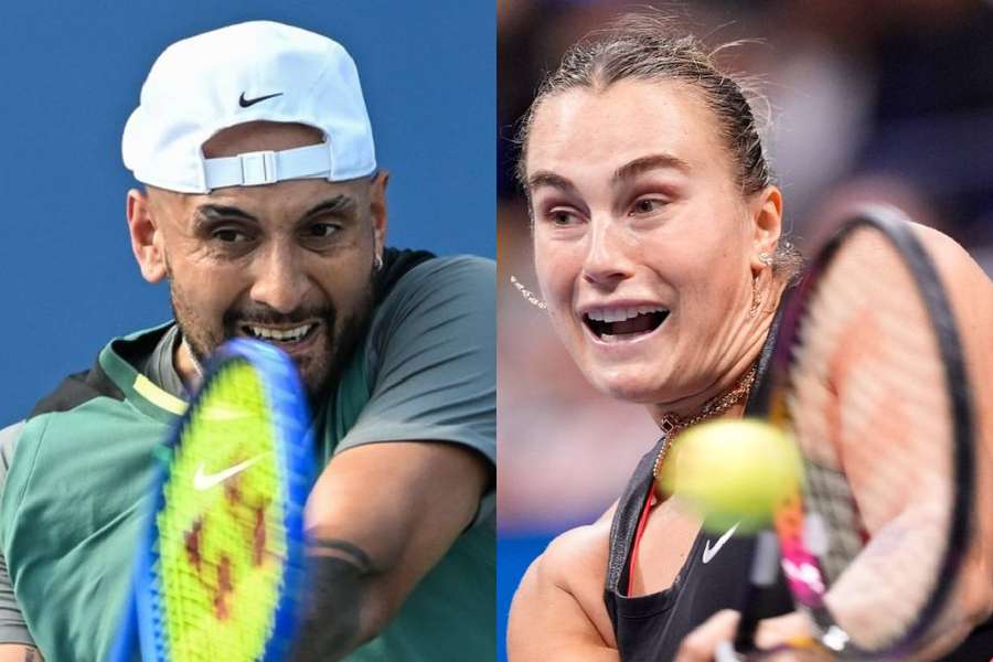 Nick Kyrgios și Aryna Sabalenka Nick Kyrgios și Aryna Sabalenka