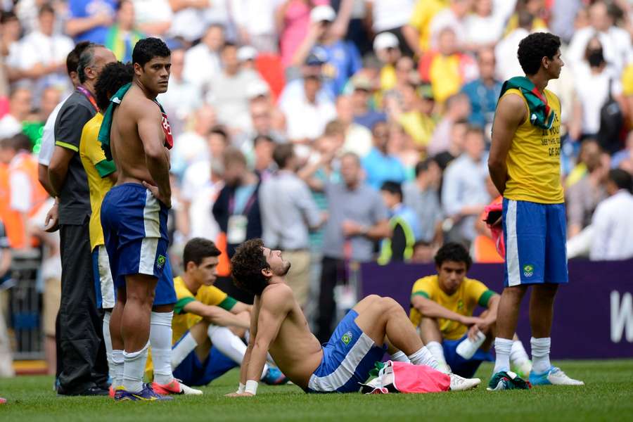 Hulk e Ganso foram vice-campeões olímpicos