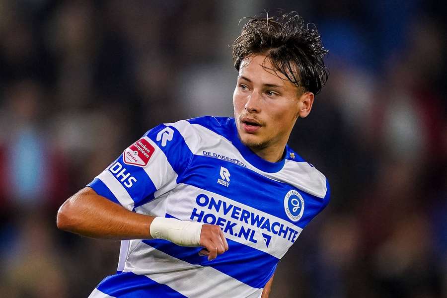 Jesse van de Haar werd de matchwinner voor De Graafschap in het uitduel bij ADO Den Haag