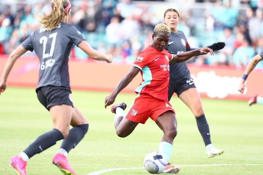 NWSL 2024 Golden Boot winner and Malawian international forward Tabith Chawinga