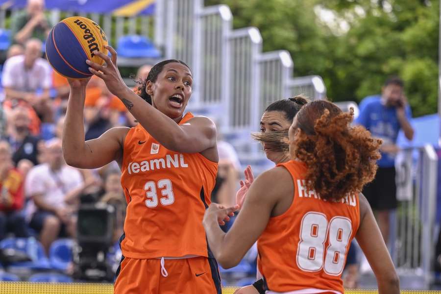 Janis Boonstra was in de kwartfinale topscorer van Nederland met acht punten