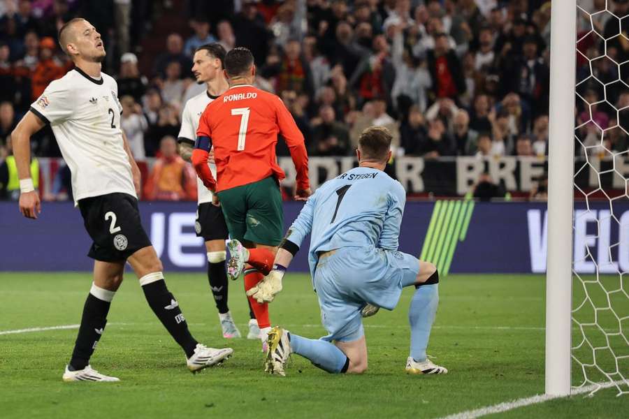 Cristiano Ronaldo ha segnato il secondo gol del Portogallo contro la Germania