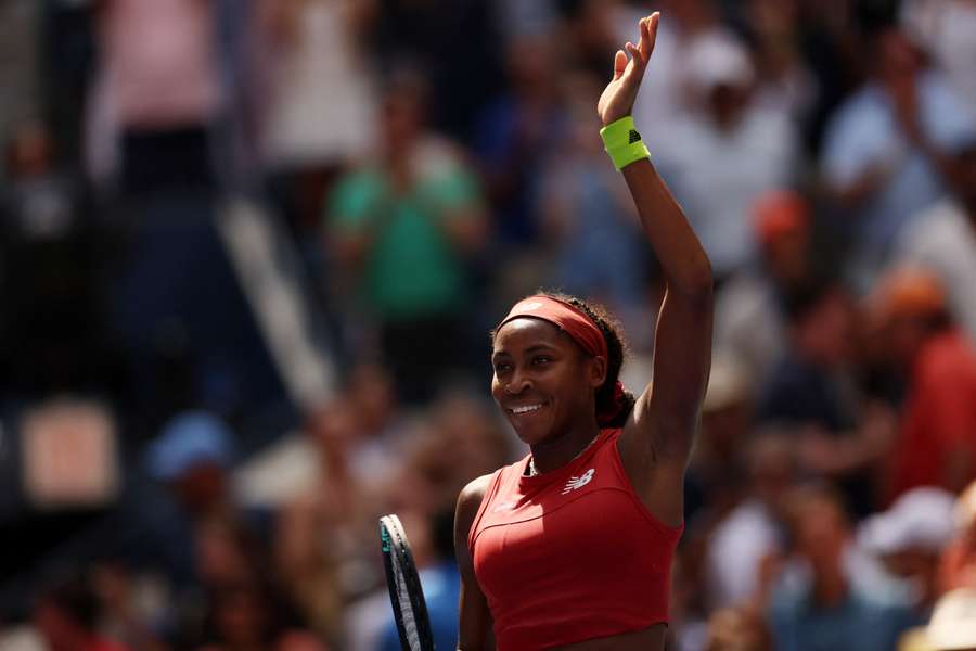 Gauff er blandt de sidste fire ved US Open