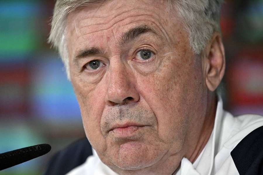 Ancelotti en conférence de presse ce lundi.