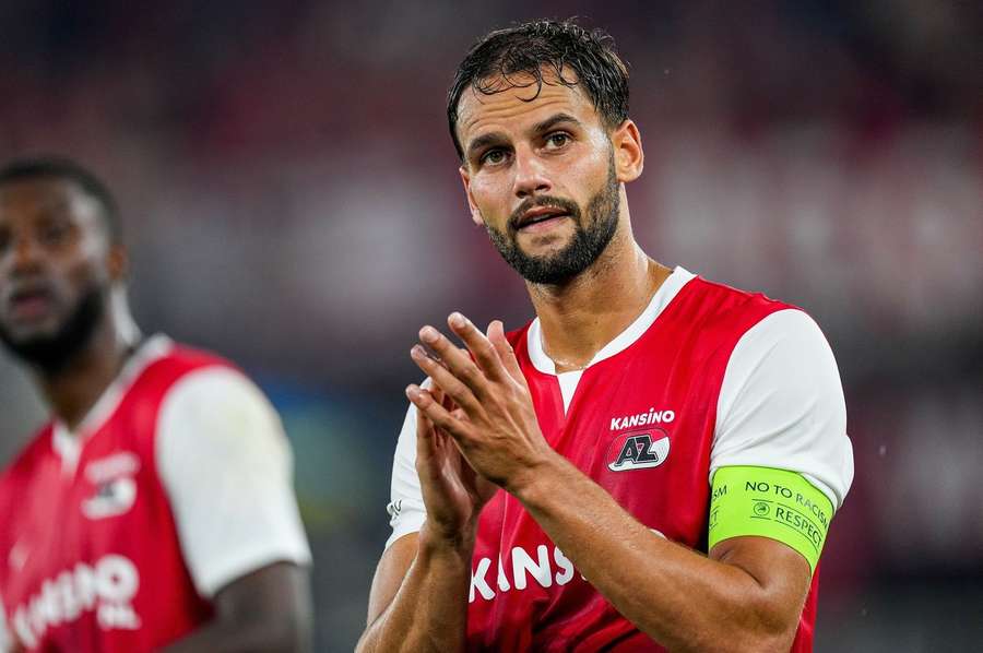 Pantelis Hatzidiakos zorgde vorige week voor het enige doelpunt namens AZ