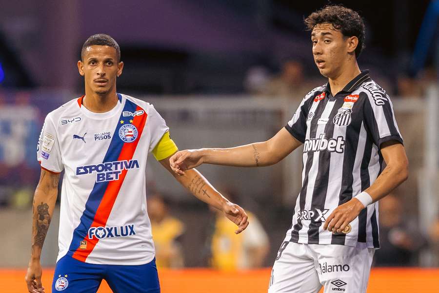 Bahia e Santos fizeram um bom jogo na Fonte Nova