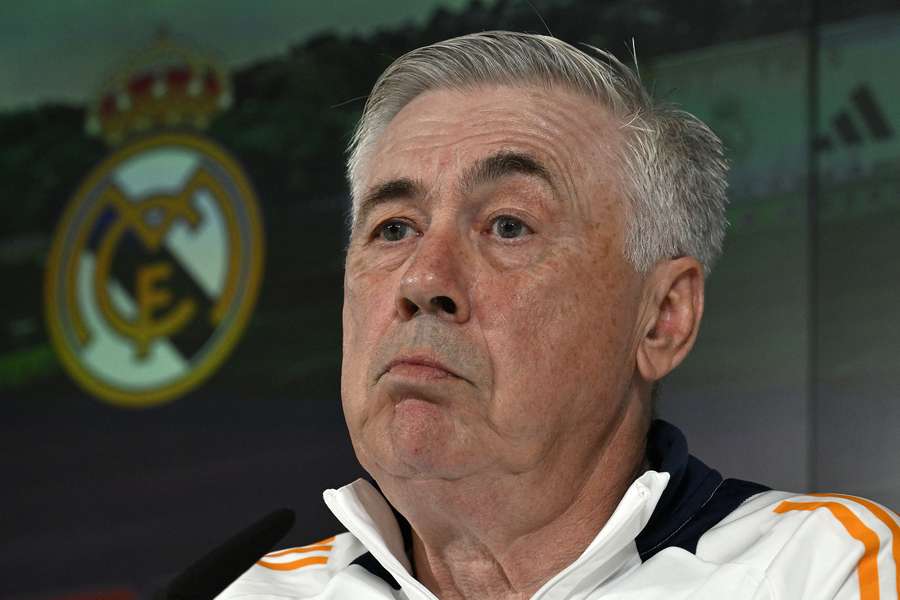 Carlo Ancelotti en conférence de presse.