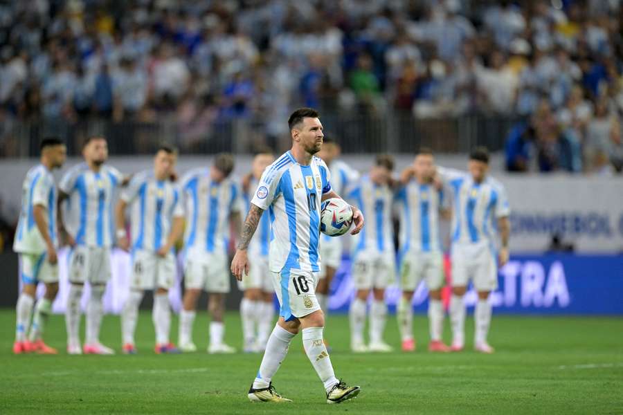 Messi em ação para a Aregntina