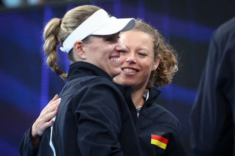 Angelique Kerber vóór haar duel tegen Jasmine Paolini