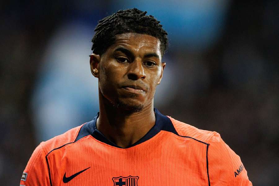Rashford in action for Barcelona