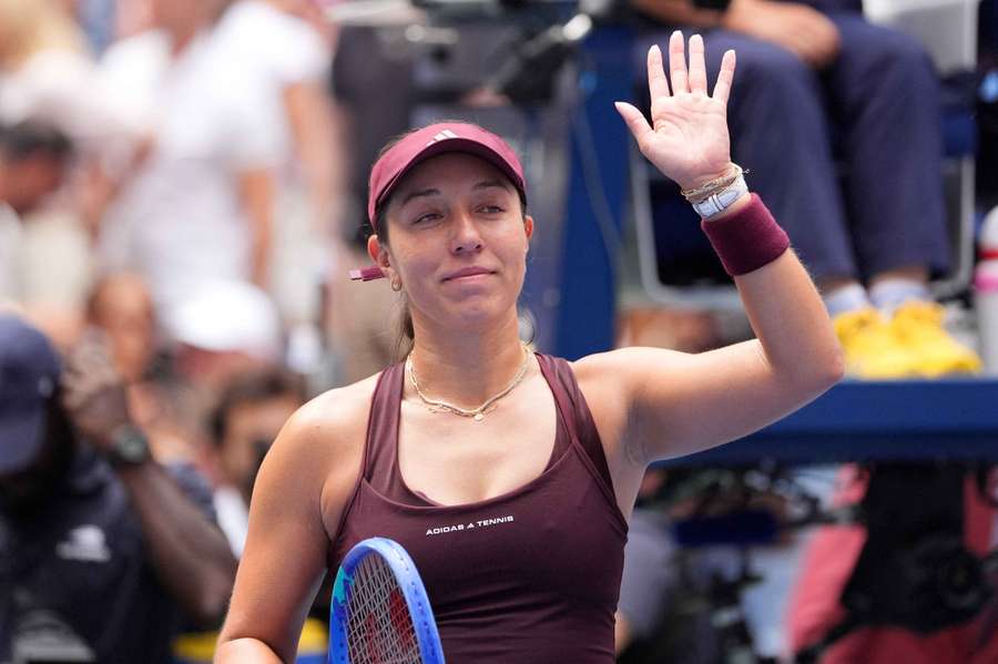 Pegula celebrates her win