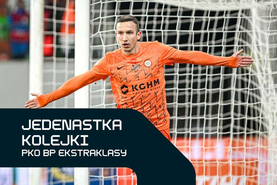 Jedenastka 23. kolejki PKO BP Ekstraklasy: Grzybek w formie życia, świetny Brkić Jedenastka 23. kolejki PKO BP Ekstraklasy: Grzybek w formie życia, świetny Brkić