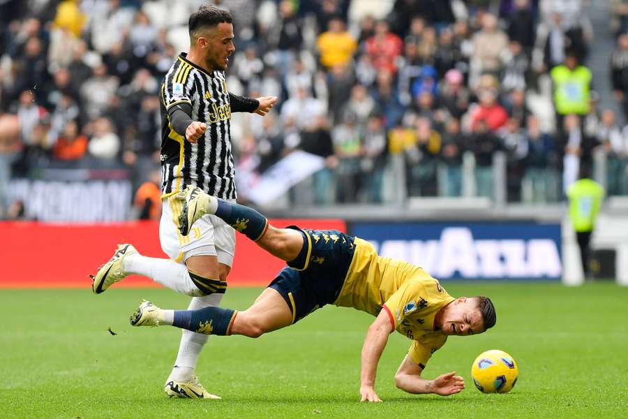 A Juventus está em terceiro lugar na classificação com 59 pontos