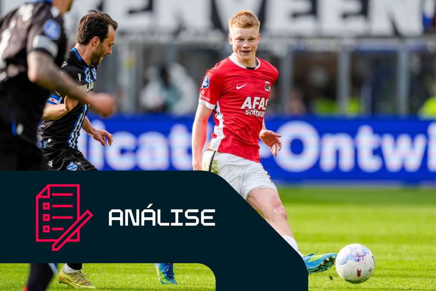 Kees Smit, do AZ Alkmaar, em ação contra o Heerenveen