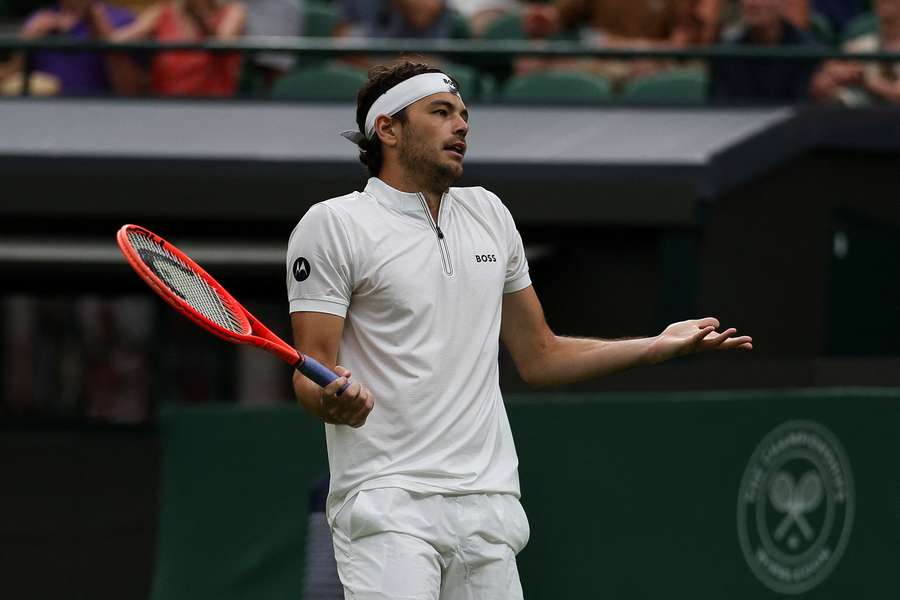 Taylor Fritz não gostou da interrupção em Wimbledon