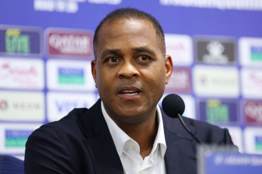 Indonesia manager Patrick Kluivert during a press conference for the national team