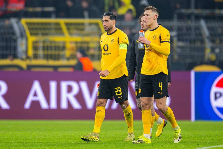 Niko Schlotterbeck und Emre Can reisen mit nach Bergamo. Niko Schlotterbeck und Emre Can reisen mit nach Bergamo.