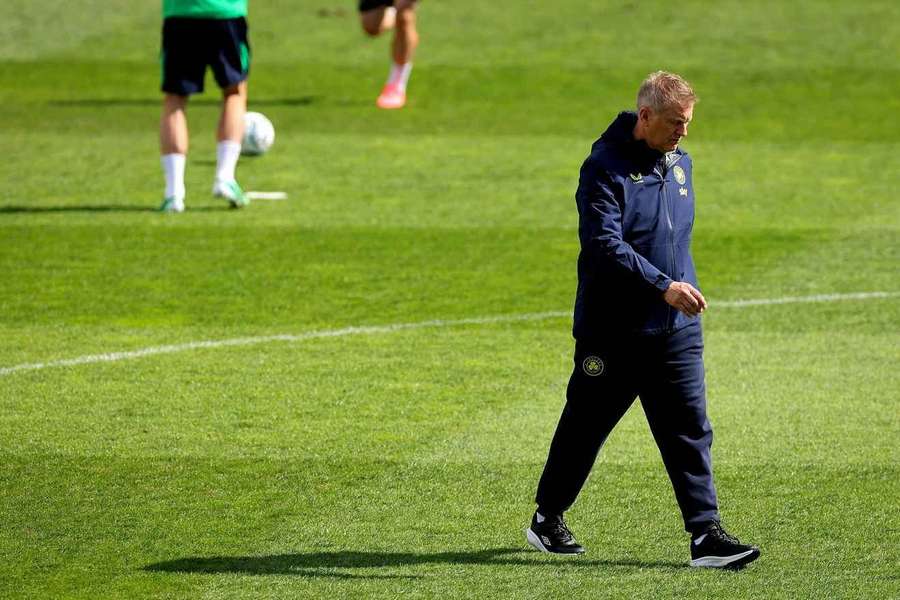 El seleccionador de Irlanda, en un entrenamiento
