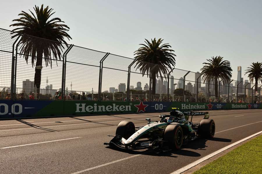 Kimi Antonelli in pista a Melbourne