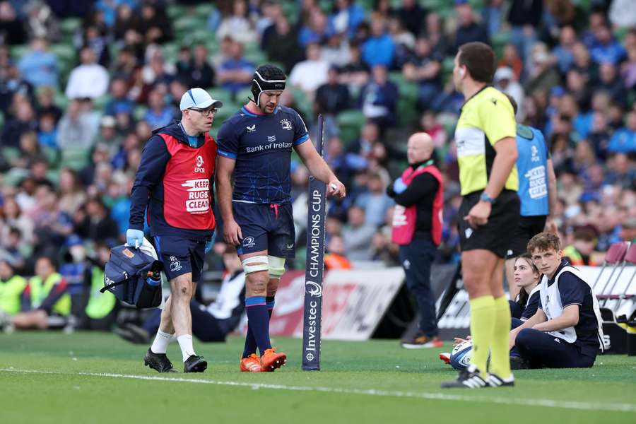 Caelan Doris picked up a shoulder injury during a Champions Cup semi-final in May. Caelan Doris picked up a shoulder injury during a Champions Cup semi-final in May.